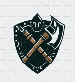 Wikingeraxt und Schild